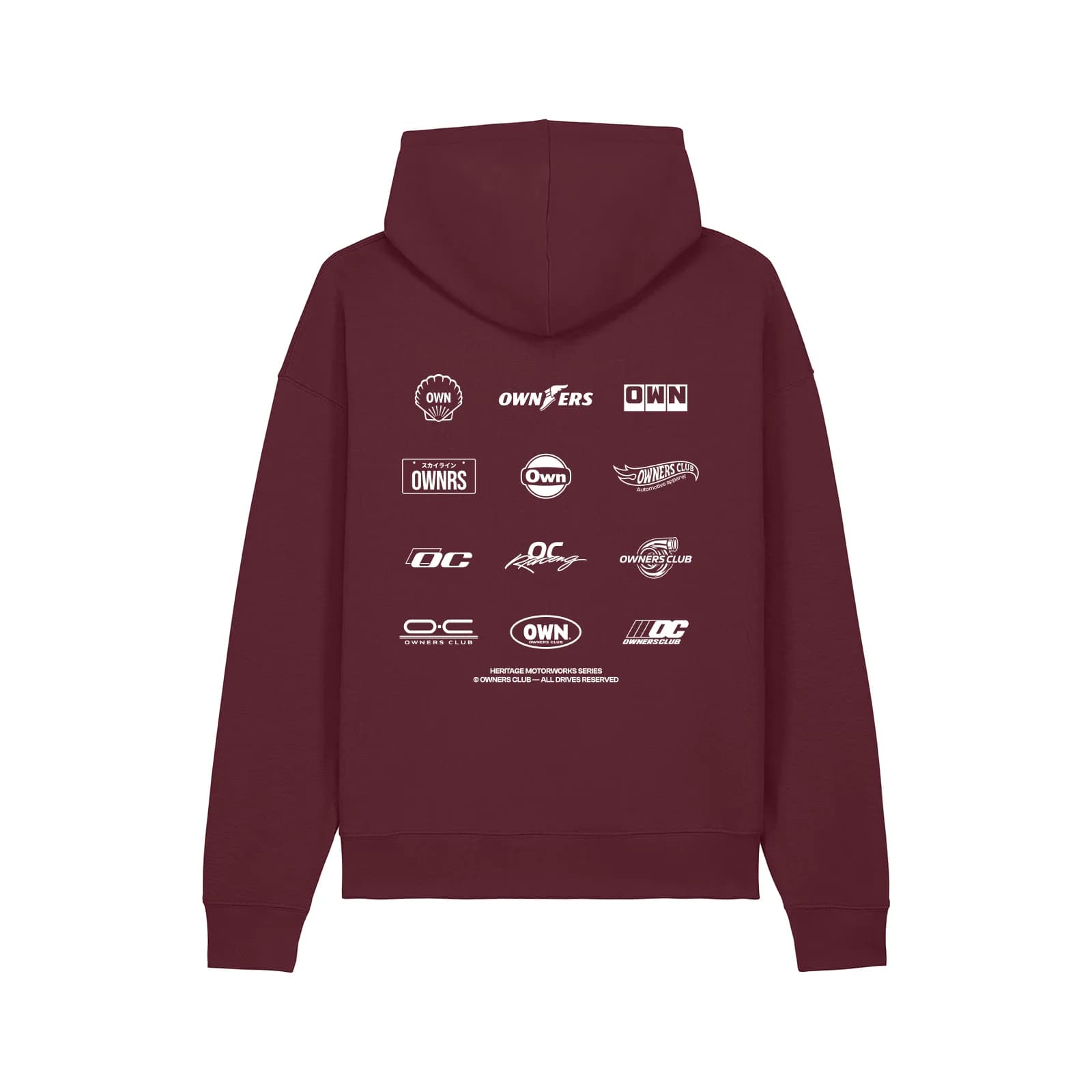 Heritage Motorworks · Hoodie — Burgundy